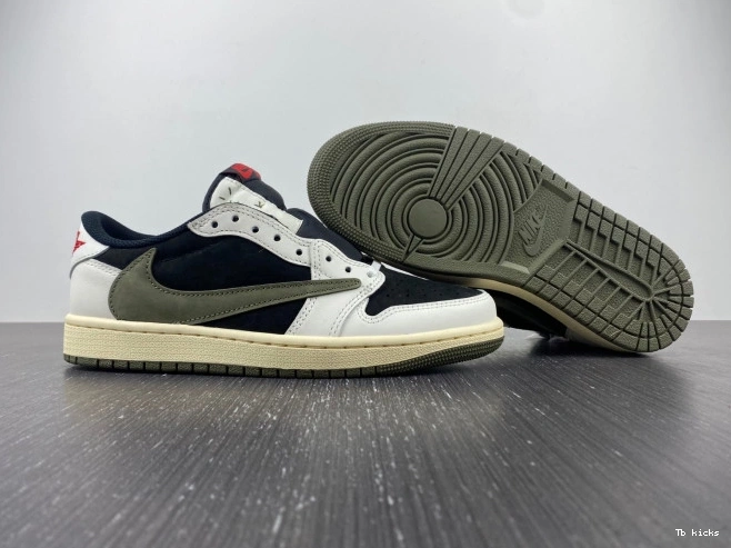 Rep TBK Olive Air Scott WMNS Jordan Travis x 1 Low OG DZ4137-106 0811